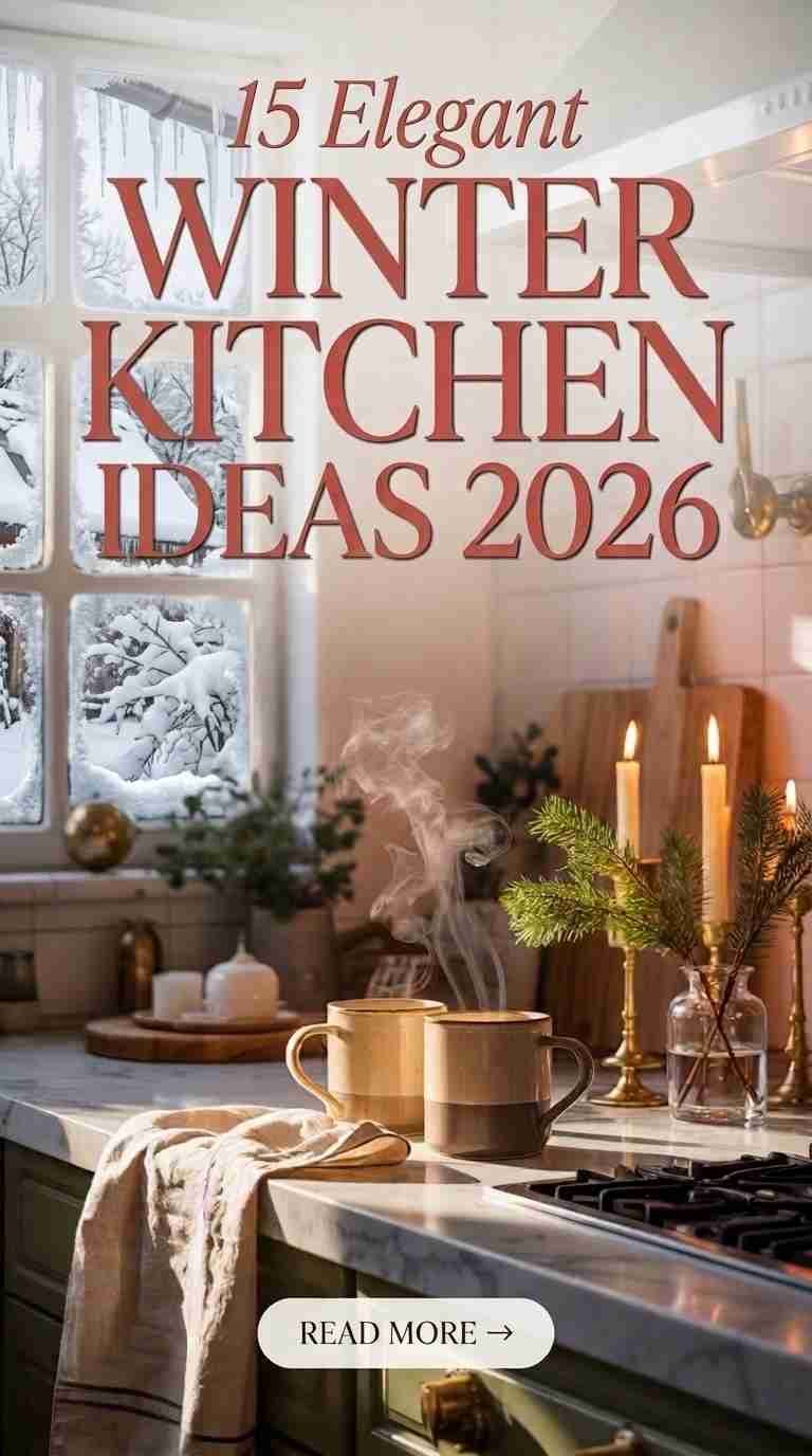 15 Elegant Winter Kitchen Ideas 2026 for a Beautiful Seasonal Look